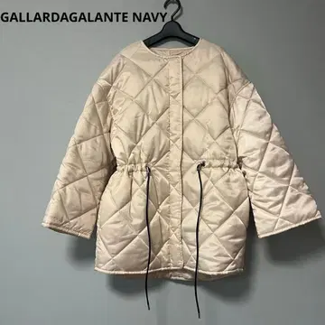 GALLARDAGALANTE 네이비 퀼팅 코트