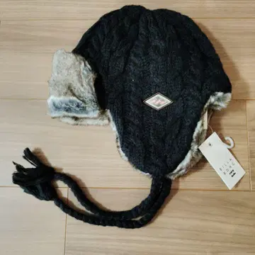BILLABONG 니트 플라이트 캡 블랙 새상품