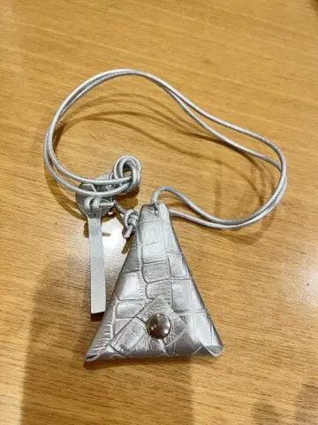 cokia 하야시 아키코 실버 키링 달린 목걸이 새상품