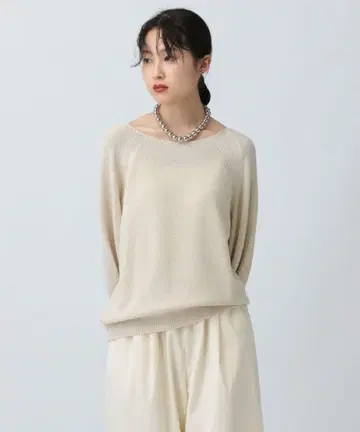 LEPSIM 7 게이지 카노코 래글런 긴팔 풀오버