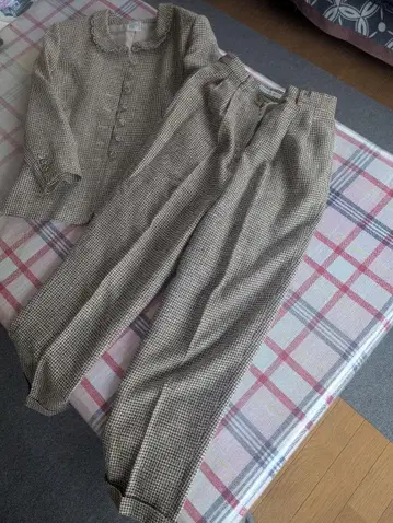 KANEKO ISAO 체크 무늬 팬츠 셋업