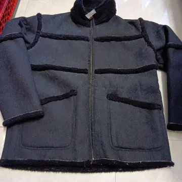 (84)next work wear 다크 네이비 지퍼 코트 사이즈 2
