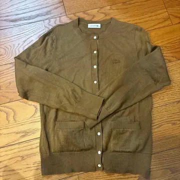 LACOSTE 가디건 36 브라운