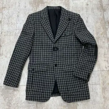 TAKEOKIKUCHI 싱글 테일러드 자켓 4 트위드 체크