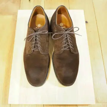 [ 새상품급 ] Alden 알든 스웨이드 플레인 토우 7.5 브라운