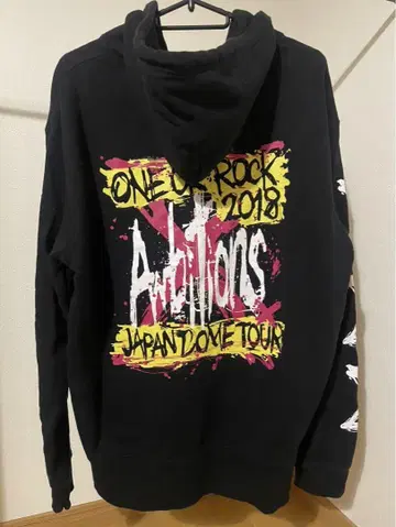 ONE OK ROCK 2018 Ambitions 후드티 M 블랙