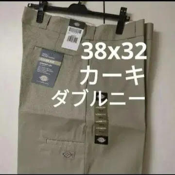 새상품 38x32 KH 더블니 워크 팬츠 디키즈 카키