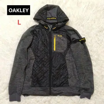 Oakley 후드 부착 퀼팅 자켓 그레이/블랙 L