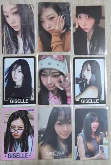 GISELLE 지젤 트레이딩 카드 9장 세트 aespa