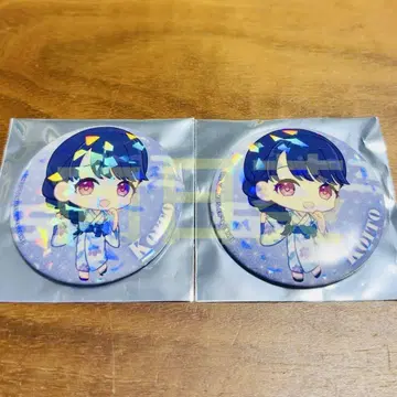 샤니마스 온천 시설 콜라보 캔뱃지 후쿠마루 코이토 2세트