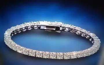5mm S925 스털링 silver 모아사나이트 테니스 팔찌