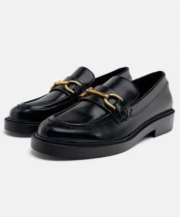 ZARA 버클 플랫 로퍼 39 (25.3cm)