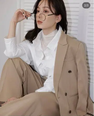 아뉴앙스 트윌 더블 자켓