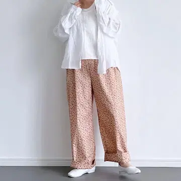 TARO flower pants 미니 꽃무늬 이지 팬츠