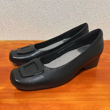 알파 큐빅 23.5cm 블랙 펌프스 벨트