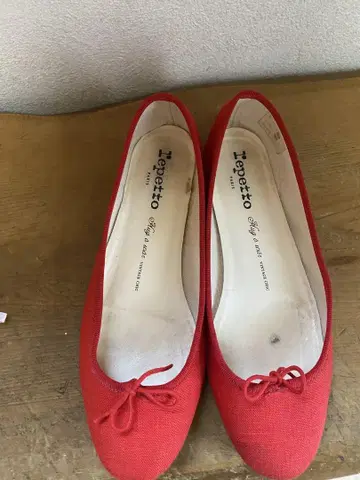 Repetto 빨간색 플랫슈즈 39