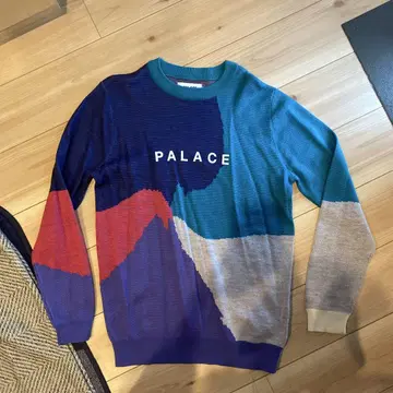 PALACE 멀티 컬러 그래픽 스웨터