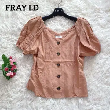 새상품급 FRAY I.D 프레이 아이디 린넨 블라우스 퍼프 슬리브 M