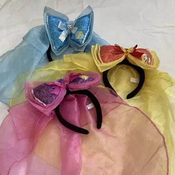디즈니랜드 프린세스 머리띠 벨 신데렐라 라푼젤