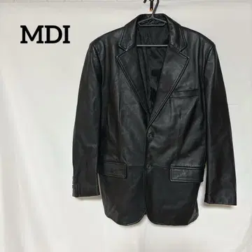 MDI 가죽 테일러드 자켓 M 블랙 아우터 오피스