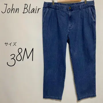 존 블레어 John Blair 2턱 데님 트라우저 38M 와이드