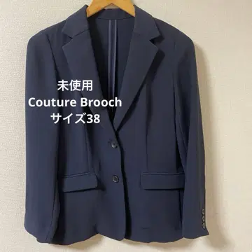 미사용 Couture Brooch 네이비 테일러드 자켓 M