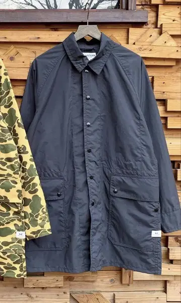 새상품 SASSAFRAS 사사프라스 Fall Leaf Coat 차콜 L