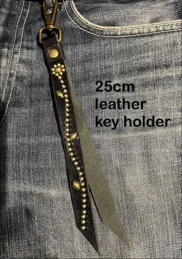 25cm 가죽 스터드 키링 CALEE, schott, HTC 좋아하는 분