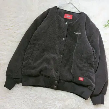 Dickis 코듀로이 점퍼 속기모 노카라 다크 브라운 F
