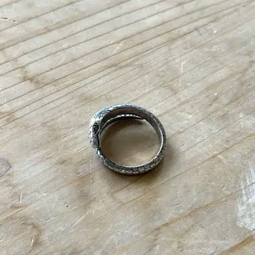 빈티지 앤티크 실버 925 뱀 반지 9호