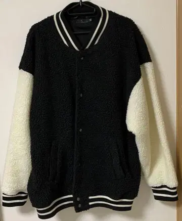 ZIP FIVE 보아 빅 오버 바시티 자켓 블루종 XL