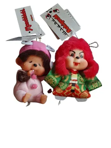 몬치치 키체인 2점 (한정판 나비 가부키)