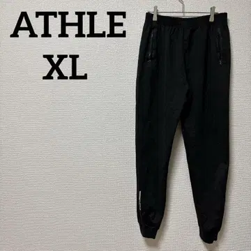 1점 한정 ATHLE [ XL ] 조거 팬츠 블랙 심플