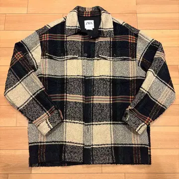 ZARA 체크 셔츠 자켓 RELAXED FIT L 사이즈