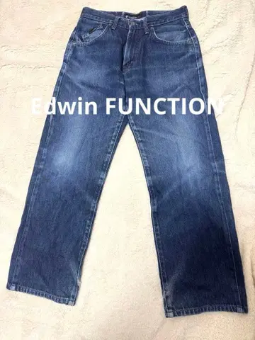 Edwin FUNCTION 다크 블루 스트레이트 데님