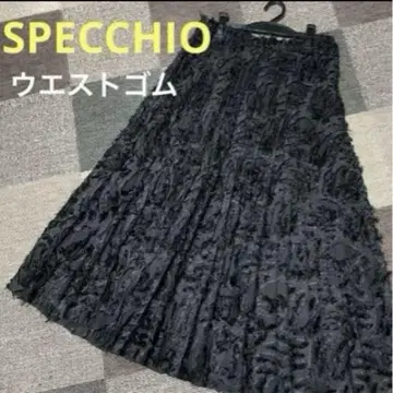 SPECCHIO 스페치오 쉬폰 플리츠 스커트