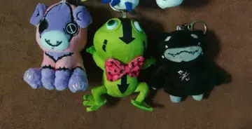 NieR 봉제 인형 키링 챠무챠무 블루 박쥐