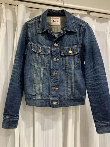Lee x Discoat 콜라보 데님 자켓 G S 블루 구제 의류
