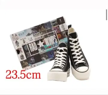 RADWINGS CONVERSE 블랙 하이컷 스니커즈 23.5cm