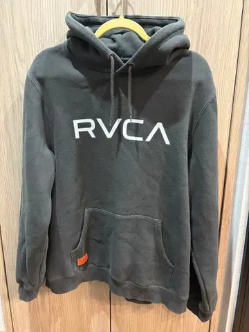 RVCA 후드티 맨투맨 속기모 루즈 실루엣 블랙