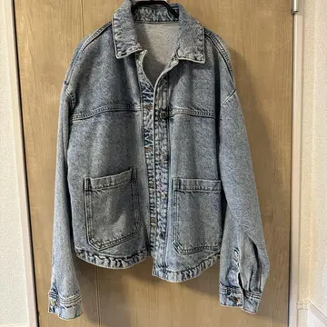 ZARA 오버 사이즈 데님 자켓 라이트 블루