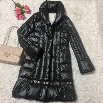 chesty 정가 42900엔 롱 다운 코트 비쥬 1 M 블랙