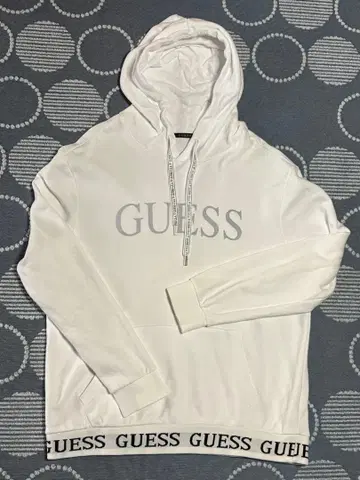GUESS 게스 후드티 맨투맨 풀오버 후드티 화이트 XL