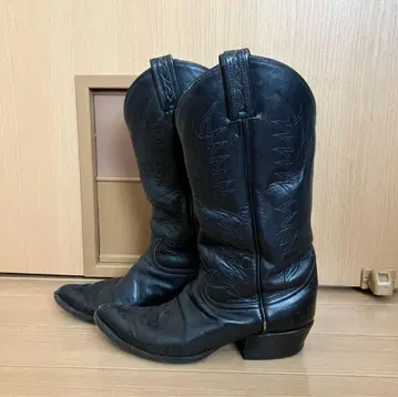 블랙 웨스턴 부츠 tony lama 빈티지