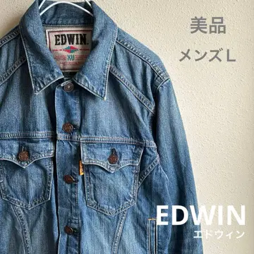 새상품급 남성용 L EDWIN XU 데님 자켓 G 인디고