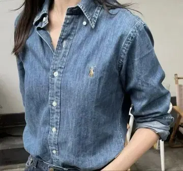 랄프 로렌 데님 셔츠 160 짙은 인디고