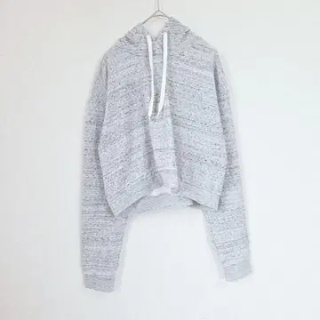 H&M DIVIDED 속기모 후드티 M 그레이 후디 크롭 기장