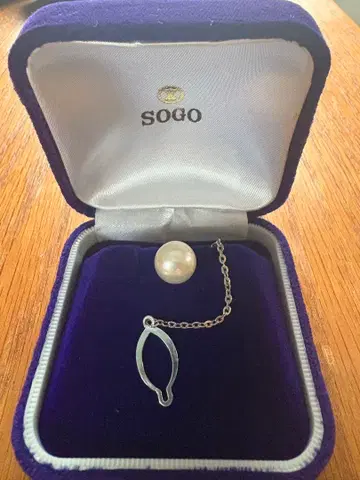 펄 넥타이핀 10mm 태국 턱