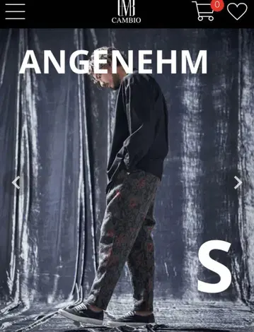 ANGENEHM 앙게네임 wide tapered 벌룬 팬츠 S 사이즈