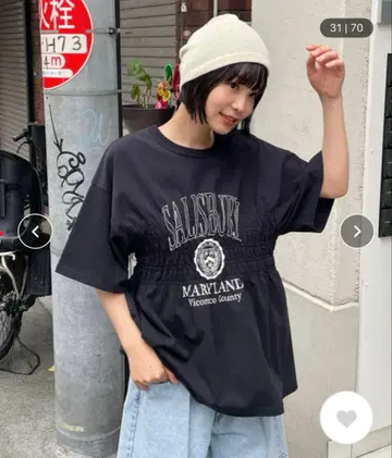 KBF 셔링 BIG TEE